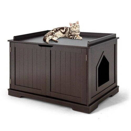 Cat Litter Box Cabinet Storage Bench - Lot 583
