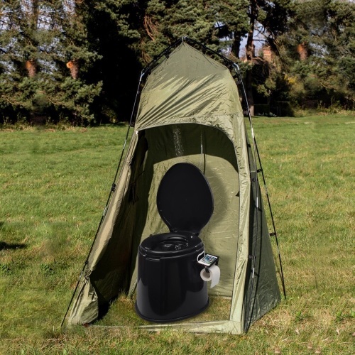TOOCA Portable Camping Toilet Composting Potty Bucket Toilet Seat for Kids Adults Campers - Black  - Lot 587