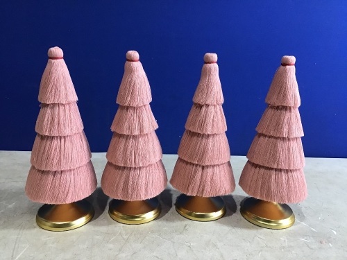 Lot of (4) Opalhouse Large Tassel Trees, 12"  - Lot 651