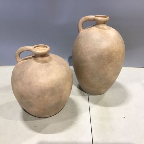 Lot of (2) Studio McGee Weathered Jug Vases  - Lot 687