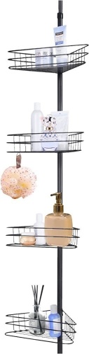 4 Layer Metal Shower Corner Pole  - Lot 847