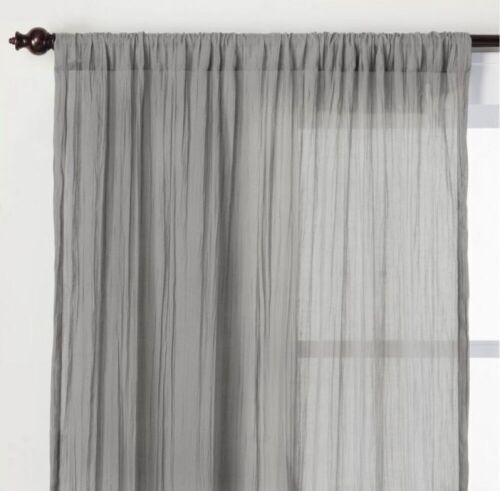 Case of (6) Opalhouse 1pc Sheer Crushed Curtain Panel - Lot 885