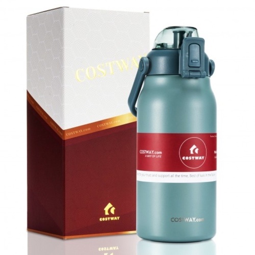 44oz Vacuum Insulated Stainless Steel Sports Water Bottle Leakproof - Lot 477