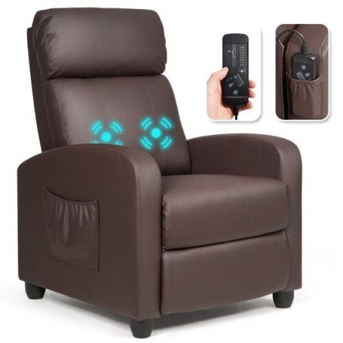 Recliner Massage Chair, Ergonomic Adjustable Single Sofa with Padded Seat - Lot 123