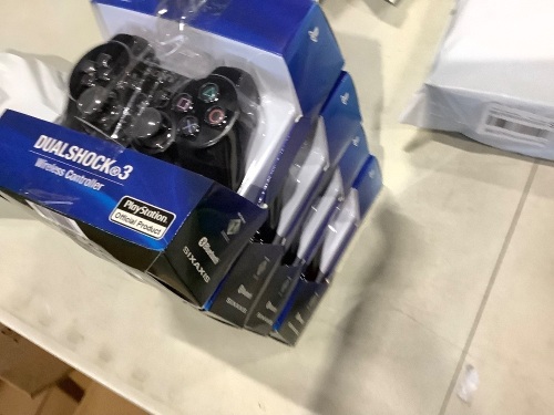 Lot of (4) PlayStation 3 Dualshock 3 Wireless Controller (Black)   - Lot 776