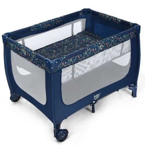 Portable Baby Playpen With Mattress Foldable Design - Lot 1087