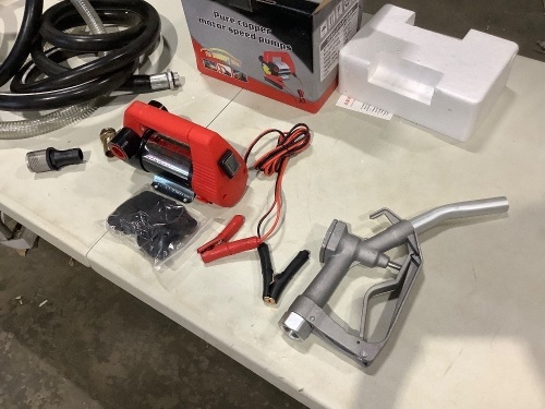 12 VOLT DC PURE COPPER MOTOR SPEED FUEL PUMP - Lot 818