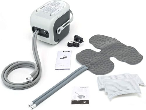 Ossur Cold Rush Therapy Machine System with Large Shoulder Pad- Ergonomic, Adjustable Wrap Pad Included- Quiet, Lightweight and Strong Cryotherapy Freeze Kit Pump  - Lot 68