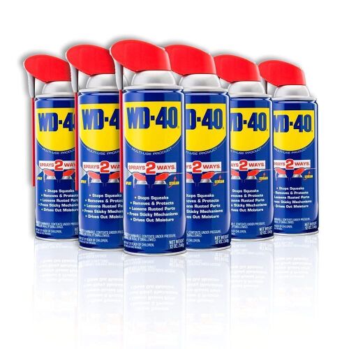 Case of (6) WD-40 Multi-Use Product with Smart Straw, Sprays 2 Ways,12 oz  - Lot 706