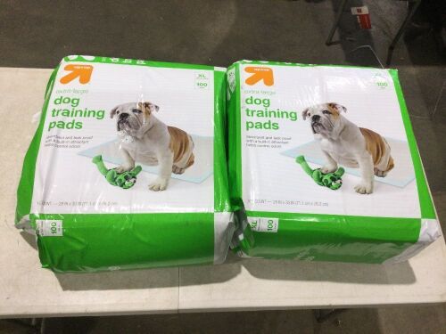 Lot of (2) XL Puppy Training Pads, 100 ct  - Lot 406
