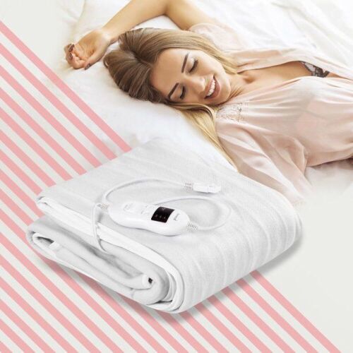 Electric Heated Mattress Pad Safe Twin 8 Temperature 10h Timer - Lot 892