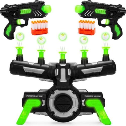 Glow-in-the-Dark Floating Target & Gun Set w/ 24 Darts, 20 Targets - Lot 1118
