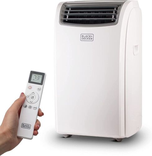 BLACK+DECKER Portable Air Conditioner with Heat, 8,000 BTU SACC/CEC (12,500 BTU ASHRAE), Cools Up to 350 Square Feet, White  - Lot 32