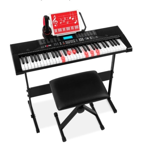 61-Key Beginners Electronic Keyboard Piano Set For Teenagers & Adults,NEW - Lot 141