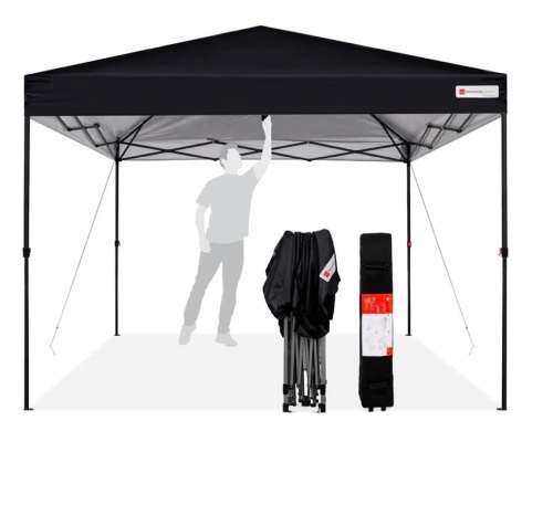 One-Person Setup Instant Pop Up Canopy w/ Wheeled Bag - 10x10ft,NEW - Lot 183