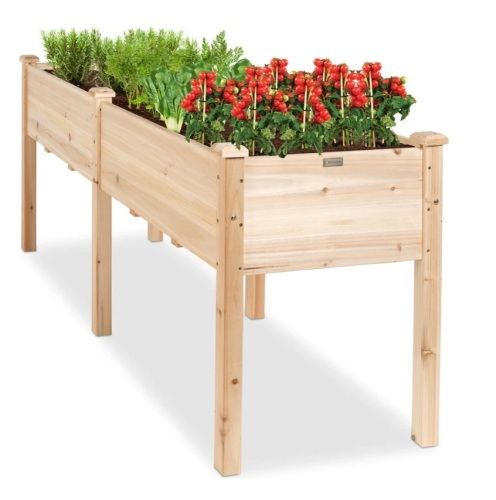 Raised Garden Bed, Elevated Wood Garden Planter Stand - 72x24x30in,NEW - Lot 190