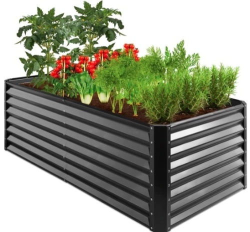 Outdoor Metal Raised Garden Bed for Vegetables, Flowers, Herbs - 8x4x2ft,APPEARS NEW - Lot 153