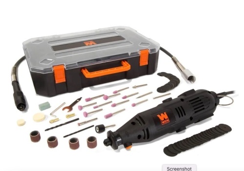WEN 23103 1-Amp Variable Speed Rotary Tool with 100+ Accessories, Carrying Case and Flex Shaft,APPEARS NEW - Lot 121