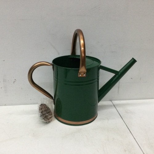 1-Gallon Galvanized Steel Watering Can w/ O-Ring, Top Handle,NEW - Lot 126