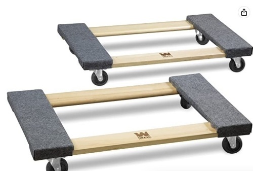 WEN 721830 1000 lbs. Capacity 18 in. x 30 in. Hardwood Movers Dolly (2-Pack),NEW - Lot 160