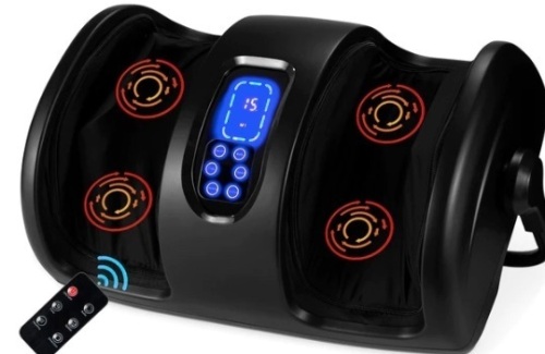 Reflexology Shiatsu Foot Massager w/ High-Intensity Rollers, Remote Control,APPEARS NEW - Lot 130