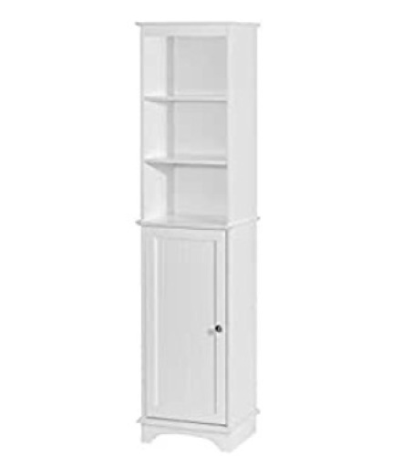 Spirich Home Freestanding Storage Cabinet with Three Tier Shelves, Appears New - Lot 100