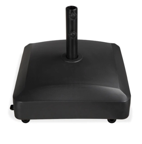 Fillable Mobile Umbrella Base Stand w/ 4 Wheels, 2 Locks, 123lb Capacity, Appears New - Lot 133