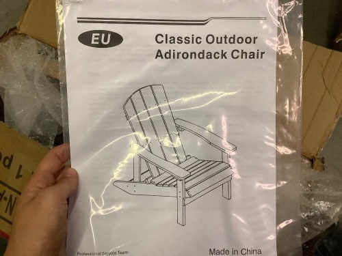 Classic Outdoor Adirondack Chair, Appears New - Lot 139