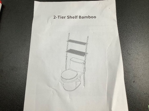 2 Tier Bamboo Shelf, Appears New - Lot 154