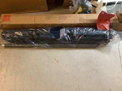 Outdoor Market Patio Umbrella w/ Push Button Tilt, Crank Lift - 7.5ft, Ecommerce Return - Lot 163