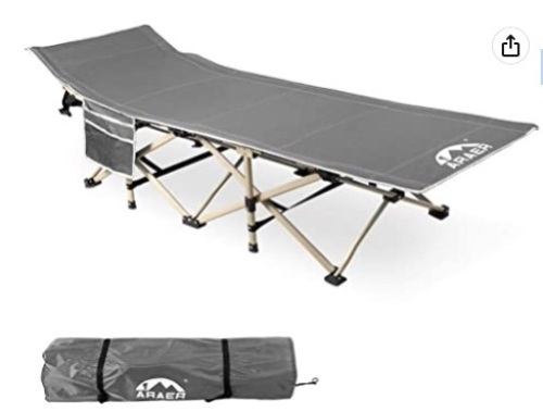 Portable Folding Camping Cot with Carry Bag, Appears New - Lot 178