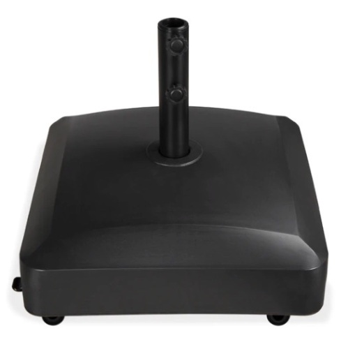 Fillable Mobile Umbrella Base Stand w/ 4 Wheels, 2 Locks, 123lb Capacity, Appears New - Lot 191