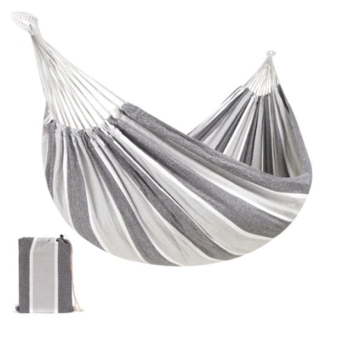 2-Person Brazilian-Style Double Hammock w/ Portable Carrying Bag, Appears New - Lot 196