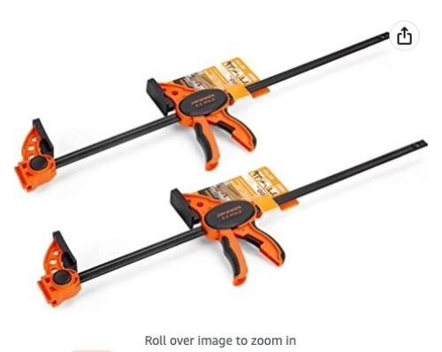 Jorgensen 24" One Hand Clamp/Spreader - 2-pack, Medium Duty, E-Z Hold Bar Clamps Set, Appears New - Lot 211