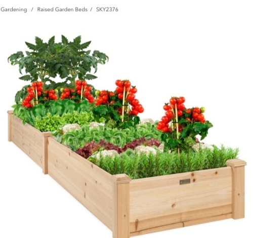 8x2ft Wooden Raised Garden Bed Planter, Appears New - Lot 230