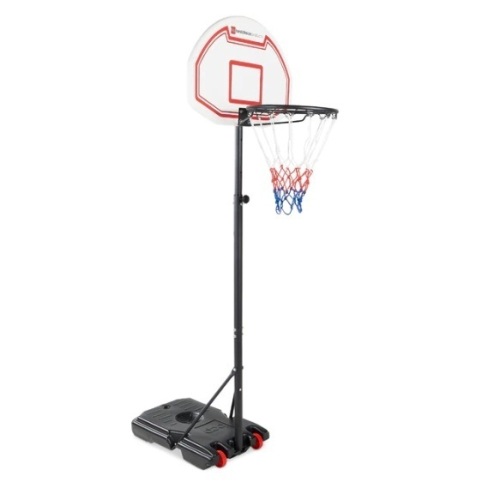 Kids Height-Adjustable Basketball Hoop, Portable Backboard System w/ Wheels, Some missing Hardware, Ecommerce Return - Lot 266