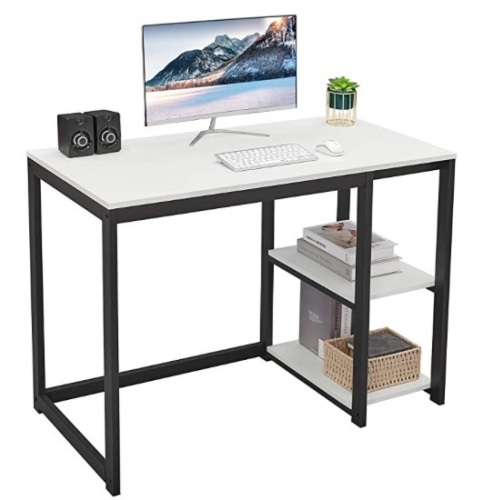 Computer Desk 40 inch Desk with 2-Tier Shelves, Appears New - Lot 233