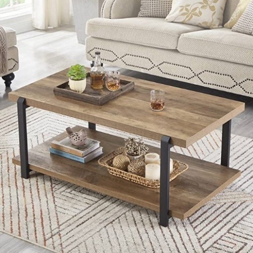 Industrial Coffee Table with Shelf, Appears New - Lot 234