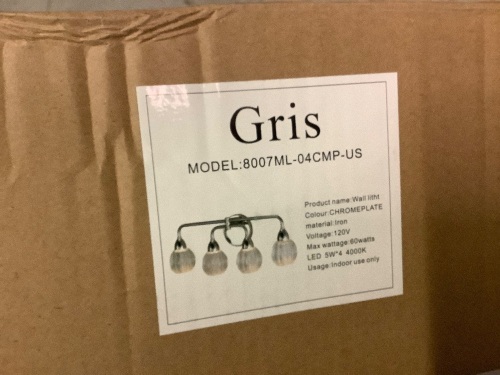 Gris Chromeplate Wall Sconce, Appears New - Lot 276