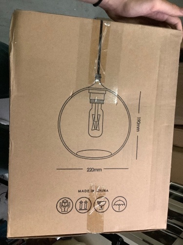 Glass Pendant Light for Kitchen, Appears New - Lot 282