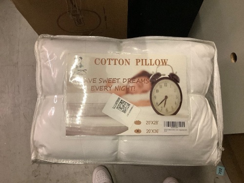 20x36 Cotton Pillow, Appears New - Lot 285