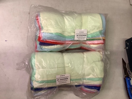 Lot of (2) Pack of Microfiber Cloths 24 piece, Appears New - Lot 400