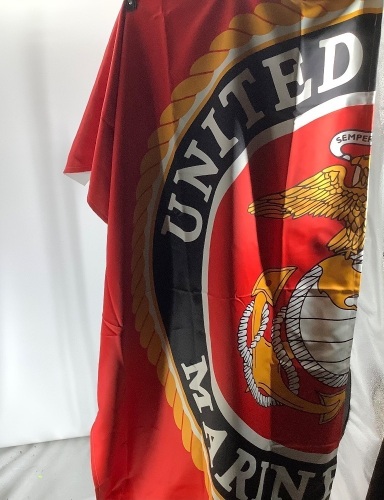 United States Marine Corp Curtains, Appears New - Lot 304