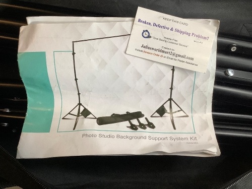 Julius Studio Photography Stand, Ecommerce Return, Missing Sandbags and Clamps - Lot 315
