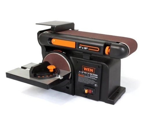 WEN 6502T 4.3-Amp 4 x 36 in. Belt & 6 in. Disc Sander w/ Cast Iron Base  - Lot 23