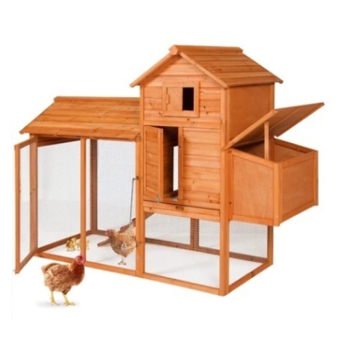 Multi-Level Wooden Chicken Coop, 80in - Lot 71