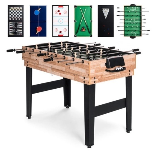 10-in-1 Combo Game Table Set w/ Pool, Foosball, Ping Pong, Chess - 2x4ft - Lot 81