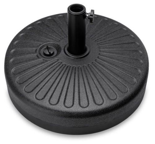 Plastic Patio Umbrella Base Pole Holder Accessory w/ Adjustable Knob - Lot 108