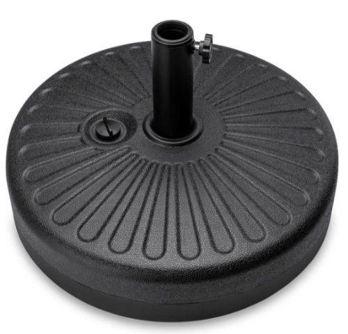 Plastic Patio Umbrella Base Pole Holder Accessory w/ Adjustable Knob - Lot 127