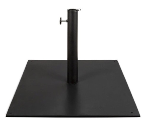 Steel Umbrella Base, Patio Stand w/ Tightening Knob & Anchor Holes - 38.5lb - Lot 161